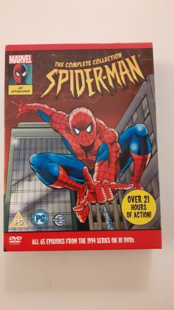 Spider-Man the Animated Series 1994 the Complete Series 5 Seasons with 65  Episodes on 3 Blu-ray Discs