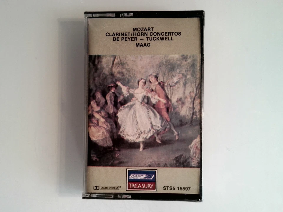 Mozart Clarinet Horn Concertos De Peyer Tuckwell Maag (Cassette) New Sealed - Image 1 of 2
