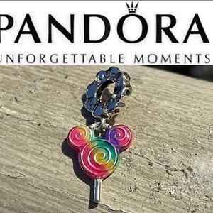 Htf Pandora Disney Parks Exclusive Sweet Treat Lollipop Charm - Picture 1 of 5