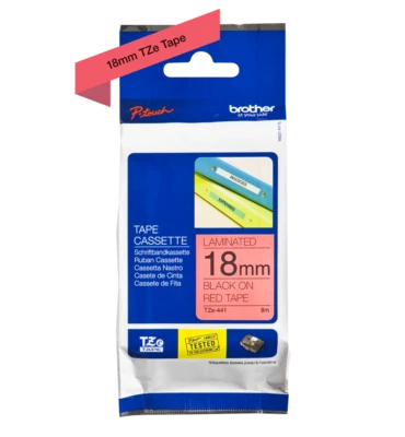 Beschriftungsband Brother P-touch TZe-441 original sw/rot 18mm TZ441 D400, 1830,