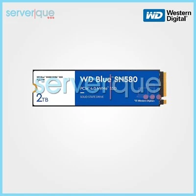 Western Digital Blue SN580 2TB PCI-E 4.0 x4 NVMe M.2 WDS200T3B0E Internal SSD - Image 1 of 3
