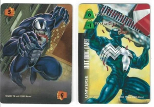 Tarjetas coleccionables VENOM - 1995 OVERPOWER TCG (Marvel) casi como nuevas casi nuevas+ Spider-Man - Imagen 1 de 2