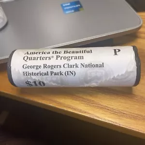 2017 P US Mint America the Beautiful George Rogers Clark National Quarter Roll - Picture 1 of 3