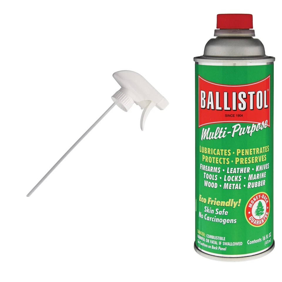 Limpiador de aceite lubricante Ballistol 16 oz aerosol con pulverizador de gatillo hecho en EE. UU. Foto 1 de 1
