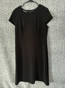 Travel Smith Maxi Dress Womens Medium Black Knit Stretch Casual Travel Packable - Picture 1 of 10