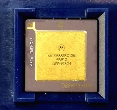 Vintage Rare Motorola MC68881RC12B Floating Point coProcessor - Image 1 of 3