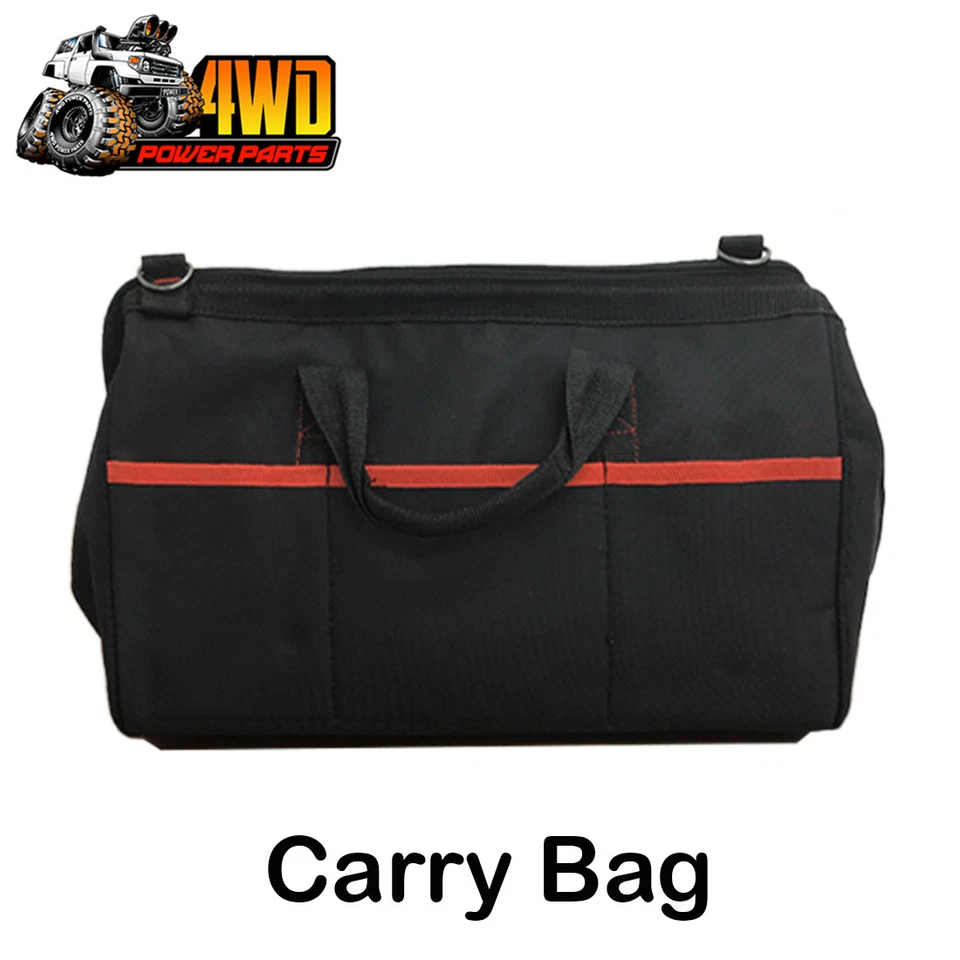 14 Inch Recovery Kit Accessory Carry Bag for Straps Shackles Gloves Heavy Duty - image 1 of 1