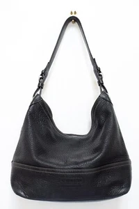 Vintage Coach Black Pebbled Leather Slouchy Hobo Shoulder Bucket Bag Purse 5715 - Picture 1 of 20