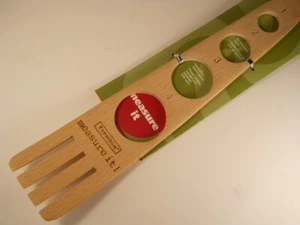 Typhoon Wood Vtg Pasta Spaghetti Fork Server Spoon Measures 4 Serving England - Picture 1 of 3