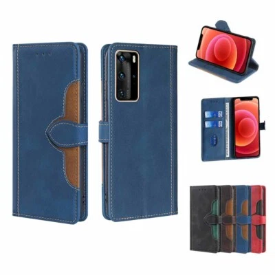 Leather Wallet Card Cases For Huawei P10 P20 P30 Lite Pro P20 Lite 2019 P40 P50 - Image 1 of 4