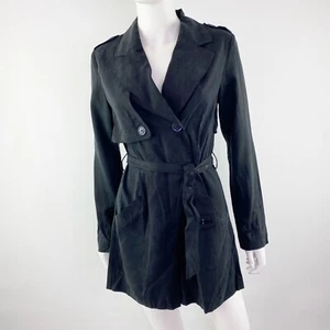 COSETTE Schwarz Langarm Gürtel Blazer Style Strampler Gr. S Workwear Freizeit - Bild 1 von 6