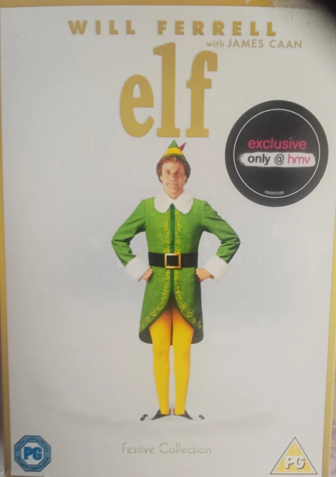 ELF  DVD Will Ferrell HMV Exclusive Slipcover Sealed Christmas film - Image 1 of 1