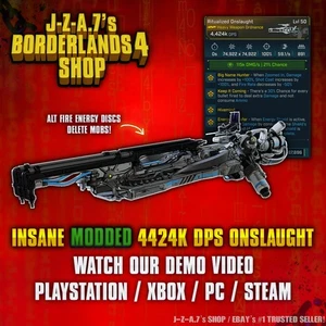 Borderlands 4✨ MODDED 4 MILLONES+ DPS ONSLAUGHT ARTILLERÍA TORRETA BL4 ✅PC-PS-XBOX✨ - Imagen 1 de 2