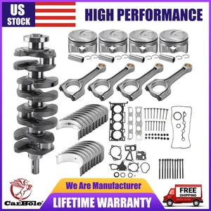 Crankshaft Con Rods Pistons & Bearing Kit for Hyundai Kia G4KH G4KF 2.0T Engine - Foto 1 di 24