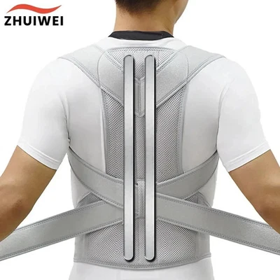 Adjustable Posture Corrector Low Back Support Shoulder Brace Belt for Men Women - Image 1 of 4