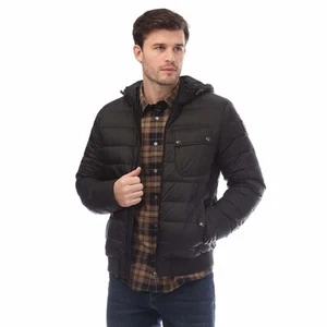 Herren Belstaff Daunen Gefüllt Nylon Streamline Jacke in Schwarz - Bild 1 von 4