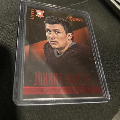 2014 Panini Prestige #253 Johnny Manziel ROOKIE Extra Points Red SP TEXAS A & M - Image 1 of 2