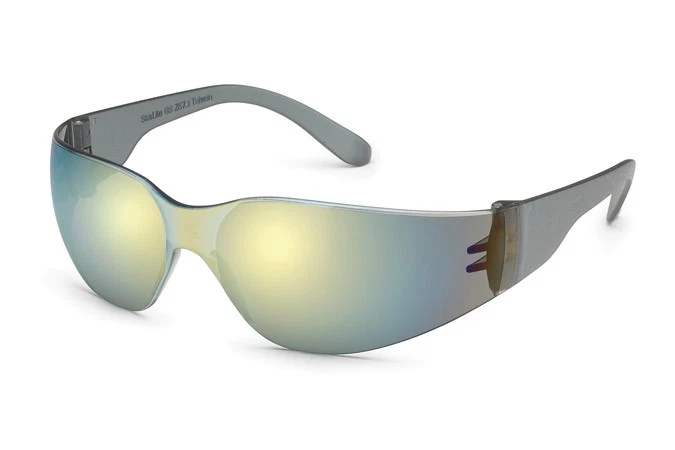 Gateway Gold Mirror Safety Glasses Scratch-resistant Frameless 467M