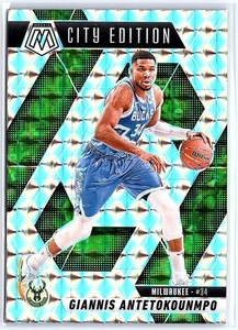 2024-25 Panini Mosaic Giannis Antetokounmpo Silver Mosaic City Edition Bucks - Picture 1 of 10