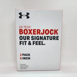 New ~ Men's Under Armor BoxerJock 6 Inch Boxer Briefs 2-Pack ~ USA Themed - Picture 1 of 6
