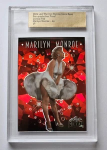 Base de iconos de hoja Marilyn Monroe 2024 preproducción 1/1 cristal rojo #46 - Imagen 1 de 2