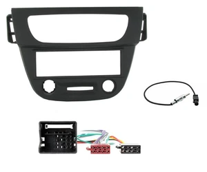 CT24RT12 Dark Grey Single Din Facia ISO Wiring Kit For Renault Megane 2009-2015 - Picture 1 of 2