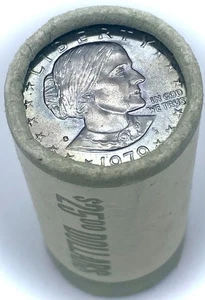 1979-S Susan B Anthony 25 $ Bankrolle unzirkuliert endgetönt - Bild 1 von 4