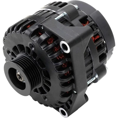 Alternador Speedway Motors GM AD244 Estilo Alto Rendimiento 220 Amp Todo Negro Foto 1 de 4