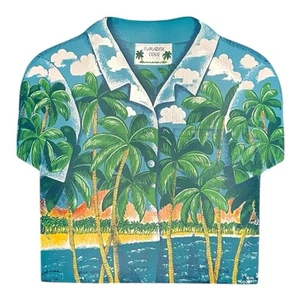 6 x Paradise Cove Hawaiihemd geformt Vinyl Tischsets Aloha Stil, Strand - Bild 1 von 4