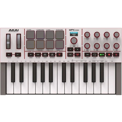 Akai MPK Mini MK4, MIDI Controller Keyboard, Grey - Image 1 of 4