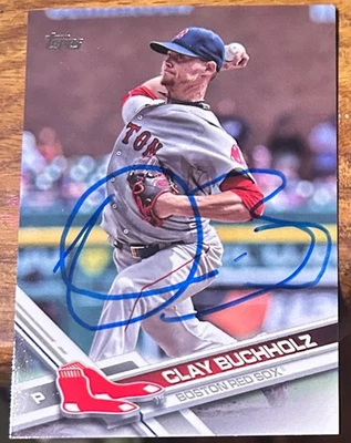 2017 Topps Clay Buchholtz #267 🔥 Medias Rojas 🔥 Magnífico autógrafo 🔥 Automático ⚾️ 1/1 Foto 1 de 2