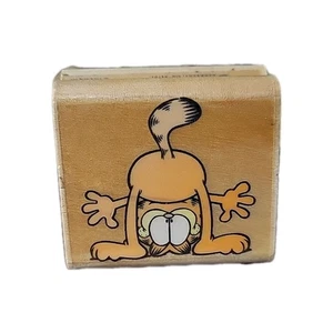  Estampilla de goma estampida de colección GARFIELD parte inferior arriba dibujos animados sello de montaje en madera  - Imagen 1 de 7
