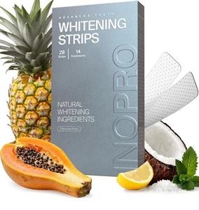 Natural Teeth Whitening Strips Kit 14 Treatments - Sensitive Teeth Whitener, ... - Bild 1 von 7