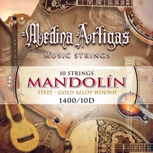 Medina Artigas LATIN AMERINA MANDOLIN 10 String Steel - Golden Alloy Wound - Picture 1 of 1