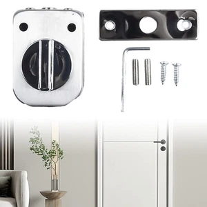 Lock for Bathroom and Balcony Glass Doors Made of High Quality Stainless Steel - Picture 1 of 24