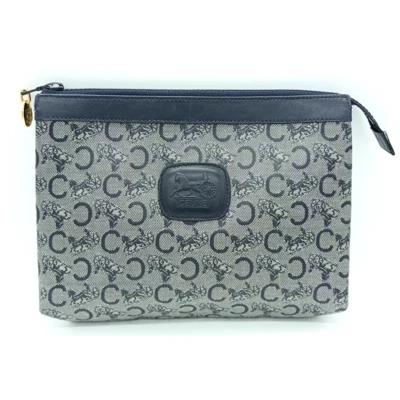 CELINE клатч ручная сумка C Macadam сумочка ПВХ W9in×H6.3in ранг AB - Изображение 1 из 4