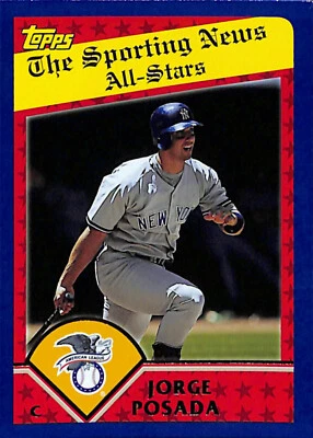 2003 Topps Series 1 #363 JORGE POSADA New York Yankees Sporting News All-Stars - Image 1 of 2