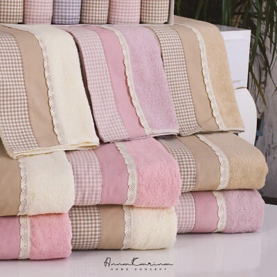 AZRA Luxus Handtuch Handtücher Duschtuch Gästetücher Baumwolle Frotte 5er Set - Bild 1 von 4