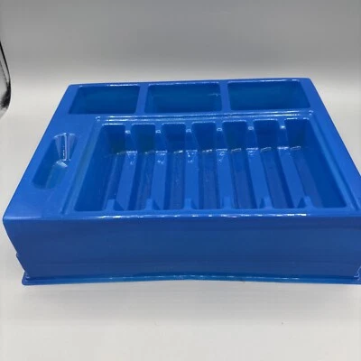 Monopoly Deluxe Edition 1998 Replacement Parts BLUE MONEY HOLDER TRAY - Image 1 of 2