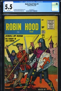 Robin Hood Tales #3 - CGC-5.5, WP - Calidad - Edad de Oro - Imagen 1 de 3