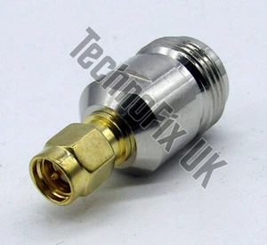 N type female to SMA male adapter (N type F to SMA M) - Picture 1 of 2