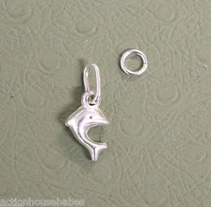 DOLPHIN PLATA ESTERLINA 925 CHARM - Charm Pulsera Joyería - NUEVO - Imagen 1 de 2