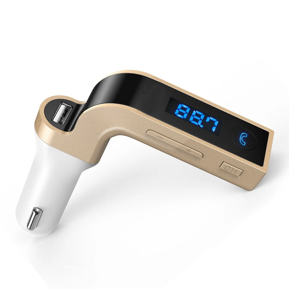 Bluetooth Wireless FM Transmitter, LDesign Car Kit with USB Car Charging