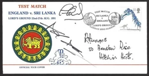 1991 Cricket cover England vs Sri Lanka signed by 3 players - Picture 1 of 2