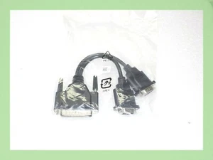 OEM Dell DB44 Male to Serial DB9 Male 2 Way Splitter Dongle Adapter KC50D - Picture 1 of 2