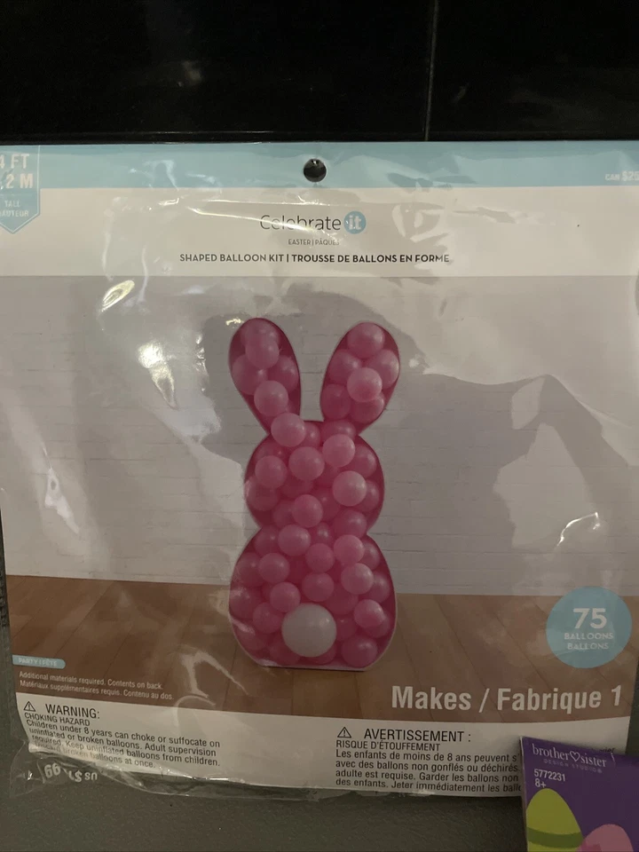 Kit Globo en Forma de Conejito • Conejito Rosa • Baby Shower • Pascua • ¡Celebralo! Foto 1 de 1