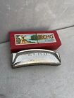 Vintage M. Hohner Echo Grand Prix Curved Harmonica In Box Germany Collectable