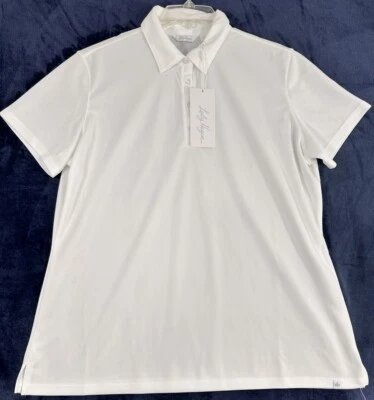 New Lady Hagen Golf Shirt XXL 1X Womens White Pique Polo Short Sleeve NWT - Image 1 of 4