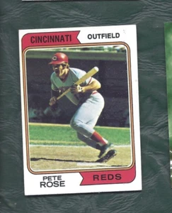 Tarjeta de béisbol 1974 Topps #300 Pete Rose Cincinnati Reds en muy buen estado+/ex - Imagen 1 de 2