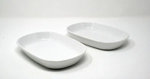 Corning Ware White Sidekick Snack Serving Dish P-140-B Oven Microwave Set of 2 - Picture 1 of 5